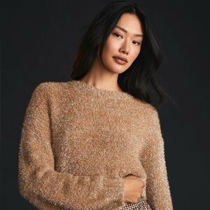 Maeve by Anthropologie Tinsel eyelash sweater Medium
